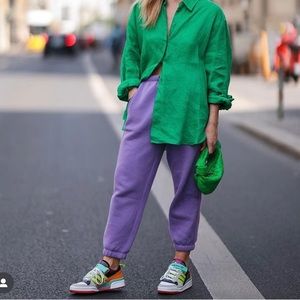 Adidas Forum Low Sneaker in Sonic Fushia, Pink and Tint and Acid mint